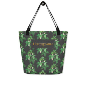 Bolsa de tela grande all over Unstoppable
